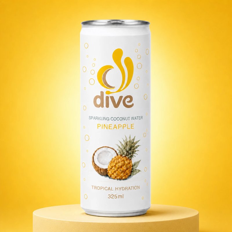 Sparkling Coconut Water Pineapple