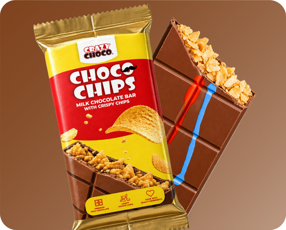 Choco Chips Milk Chocolate Bar