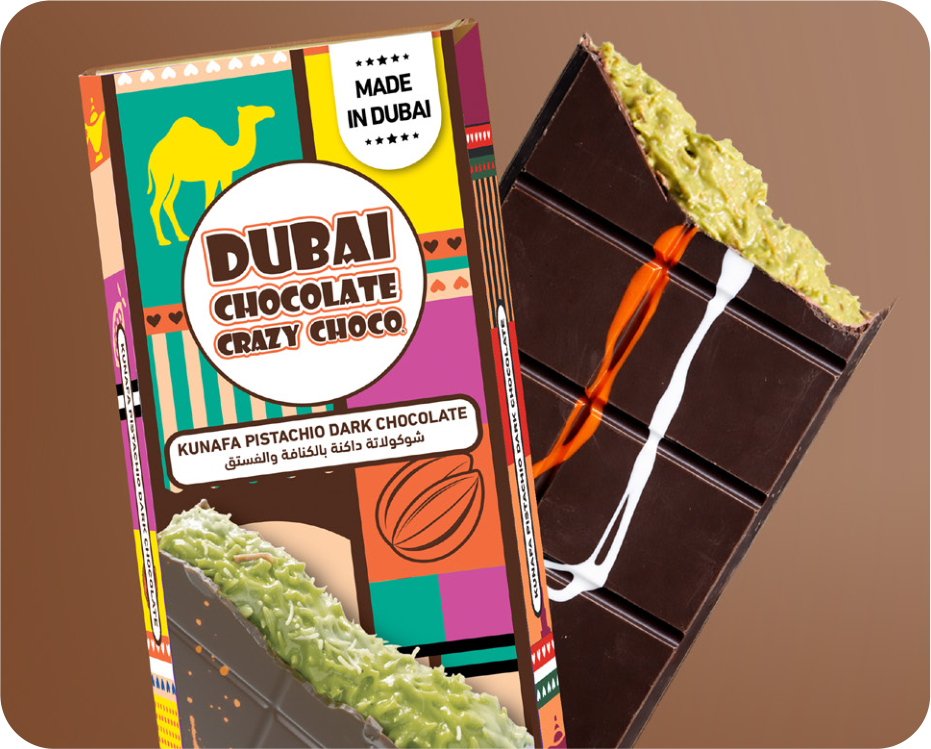 Pistachio Kunafa Dark Chocolate