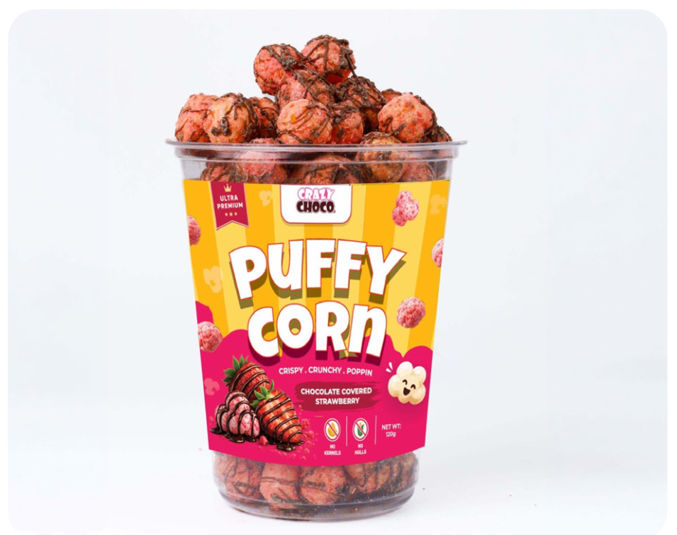 Strawberry Puffy Corn