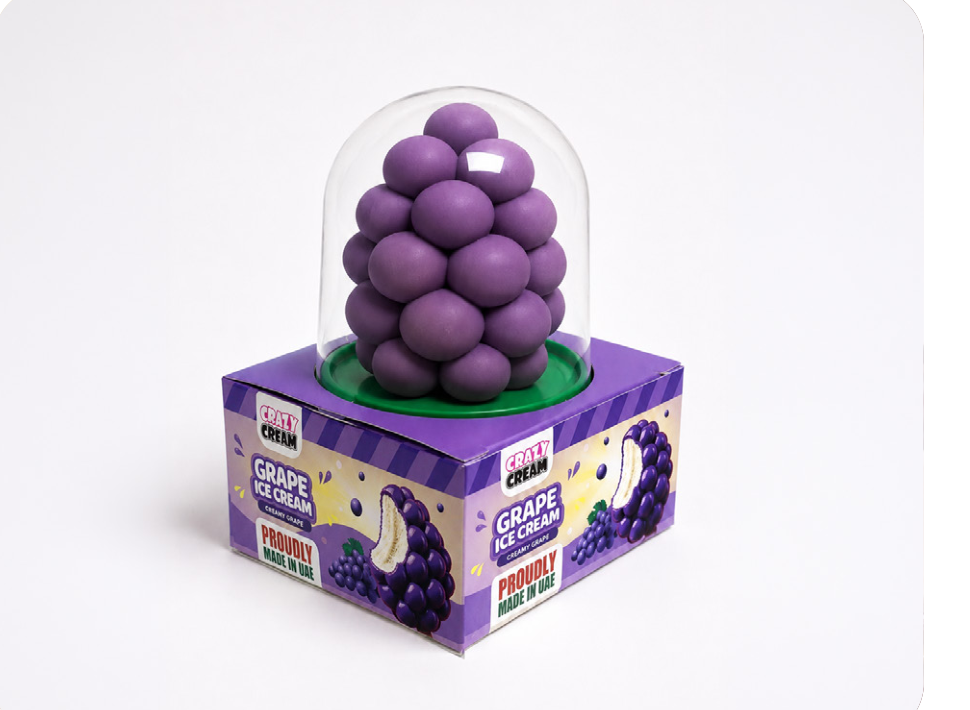 3D Grapes Ice Cream