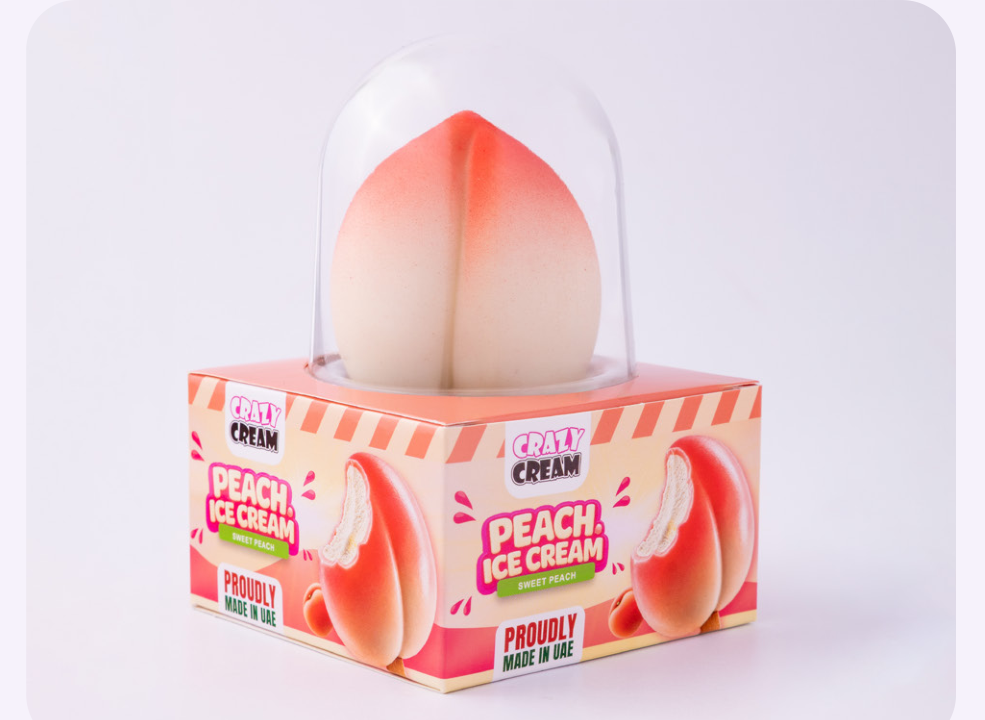 3D Peach Ice Cream