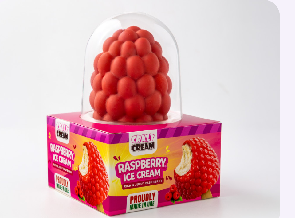 3D Raspberry Ice Cream