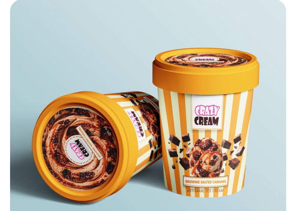 Brownie Salted Caramel Artisanal Ice Cream