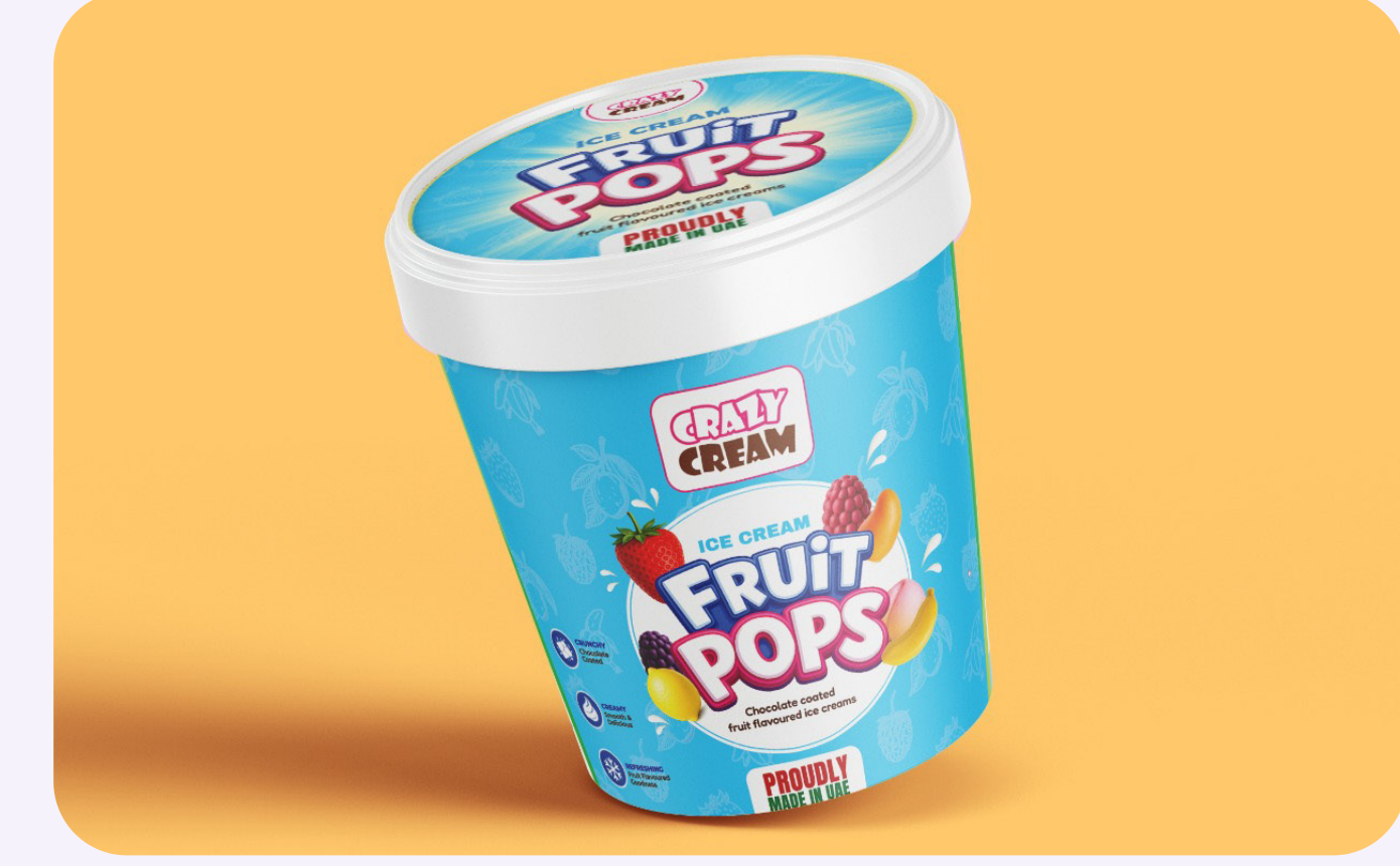 Fruit Pops Bucket Ice Cream