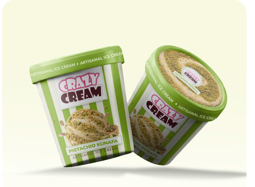 Pistachio Kunafa Artisanal Ice Cream