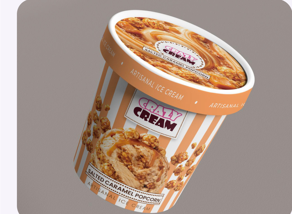 Salted Caramel Popcorn Artisanal Ice Cream