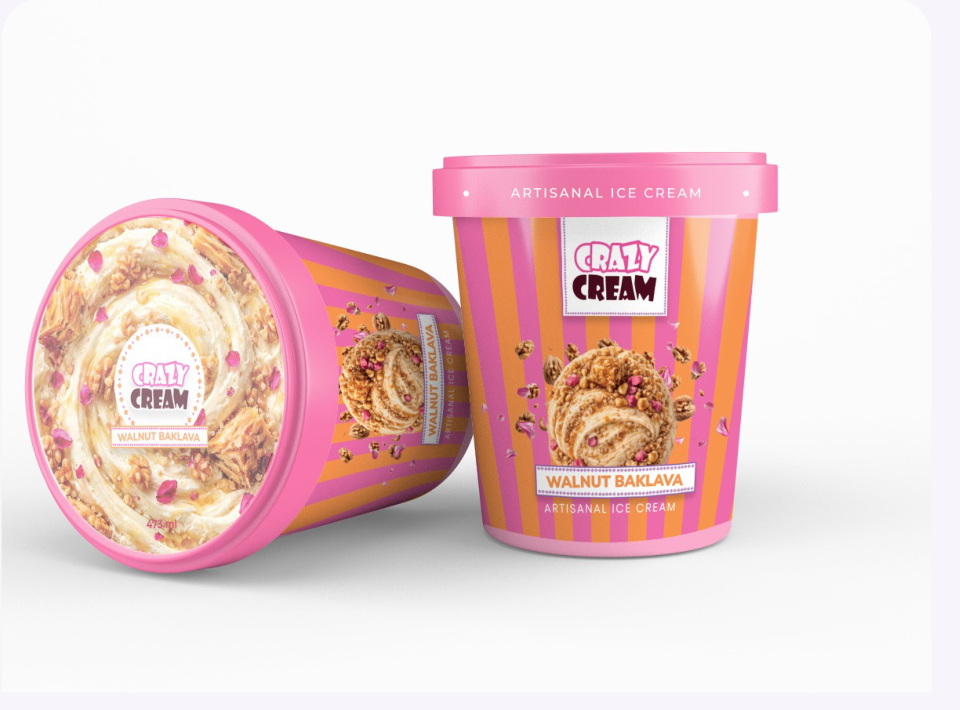 Walnut Baklava Artisanal Ice Cream